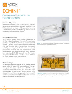 ECMINI&trade; Environmental control for the Maestro