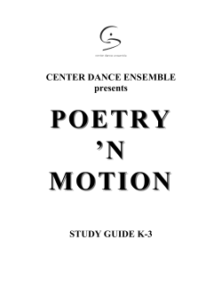 the Poetry n` Motion K to 3 Study Guide