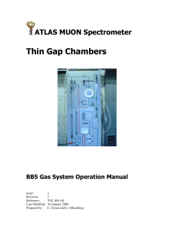 Thin Gap Chambers