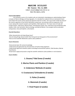 Marine Biology - Gervais School District