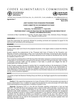 CX/CF 16/10/8-Add.1 - Food and Agriculture Organization of the
