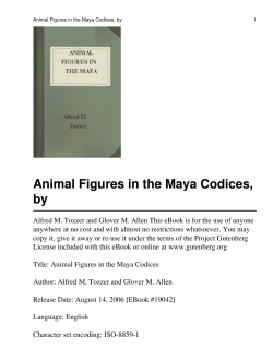 Animal Figures in the Maya Codices