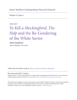 To Kill a Mockingbird, The Help and the Re