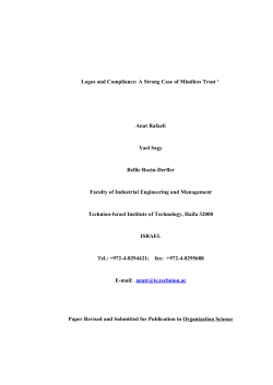 The Effects of Symbols on Trust and Compliance