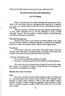 Bulletin of the Rubber Research Institute of Sri Lanka, (2001) 43, 24