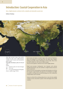Asia a fast developing and exposed continent