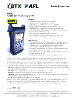 FLX380-30x FlexTester3 OTDR