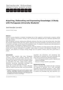 Acquiring, Elaborating and Expressing Knowledge