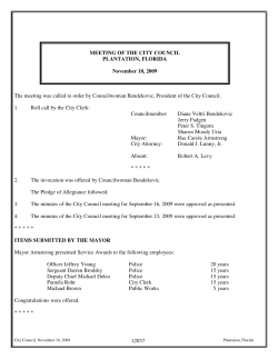 11-18-09 Council Minutes