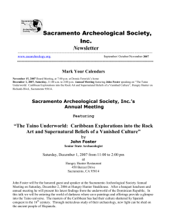 September-November, 2007 - Sacramento Archeological Society, Inc.