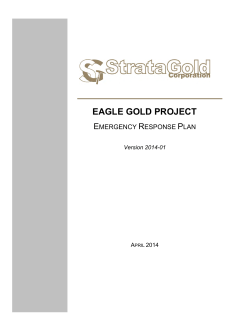 Emergency Response Plan - Energy, Mines and Resources