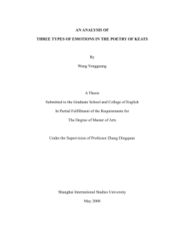 AN ANALYSIS OF THREE TYPES OF EMOTIONS IN THE POETRY