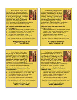 Pilgrim Corn tags