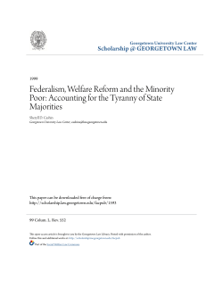 Federalism, Welfare Reform and the Minority Poor: Accounting for