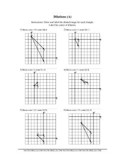 Geometry Worksheet -- Dilations
