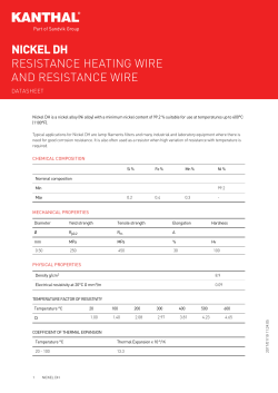 NICKEL DH RESISTANCE HEATING WIRE AND RESISTANCE WIRE