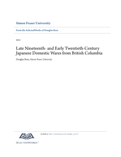 Late Nineteenth- and Early Twentieth