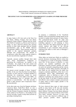 the effect of unconformities and subsequent