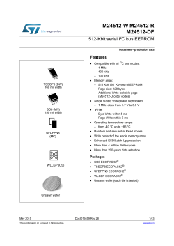 512-Kbit serial I&sup2;C bus EEPROM