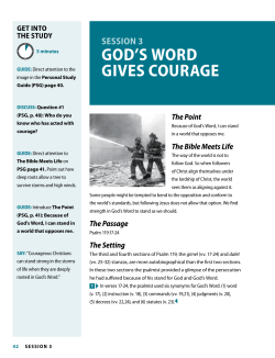 god`s word gives courage