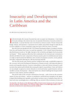 Insecurity and Development in Latin America and the Caribbean