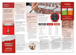 ending a tenancy