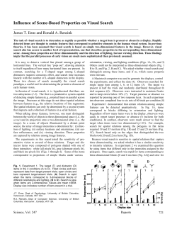 Influence of Scene-Based Properties on Visual Search