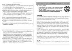 Draf t Broad Act ion Proposal About Engaging and Connecting With