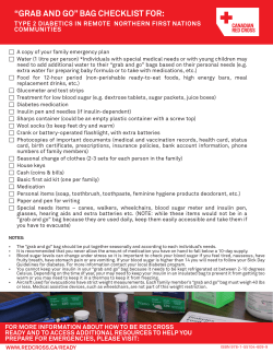 “grab and go” bag checklist for