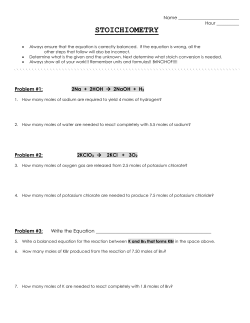 STOICHIOMETRY