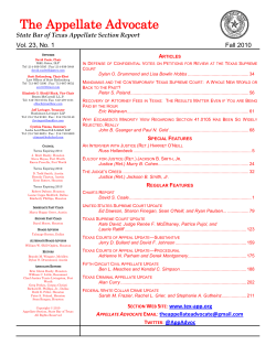 The Appellate Advocate