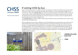 If visiting CHSS by bus