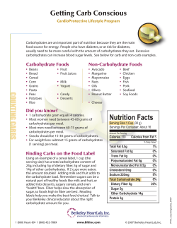 Reading Labels - Diabetes and Lipids Clinic of Alaska