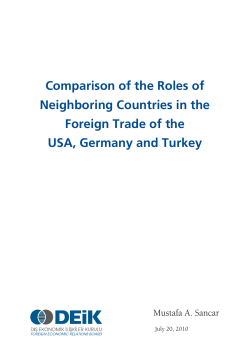 Comparison of the Roles of Neighboring Countries in the Foreign