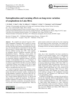 Eutrophication and warming effects on long-term