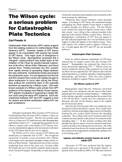 The Wilson cycle: a serious problem for Catastrophic Plate Tectonics