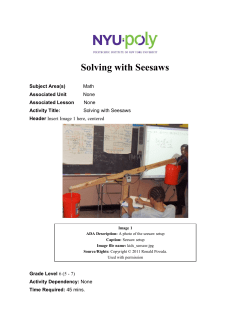 Solving with Seesaws