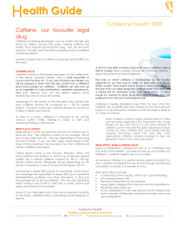 E-HealthSheet - Caffeine