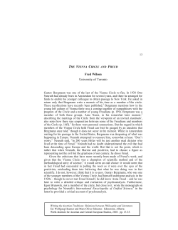 The Vienna Circle and Freud