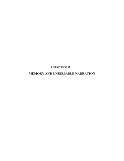 chapter ii memory and unreliable narration