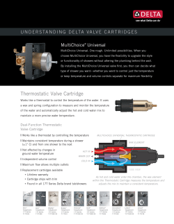 Thermostatic Valve Cartridge