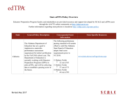 State edTPA Policy Overview