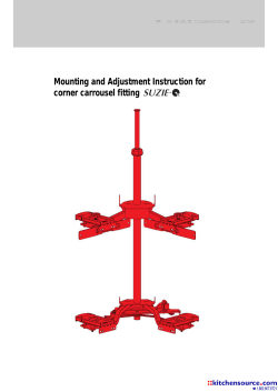 Mounting and Adjustment Instruction for corner
