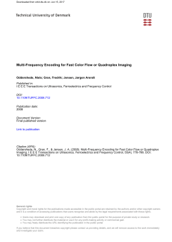 Multi-Frequency Encoding for Fast Color Flow or