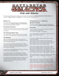FAQ and Errata - Fantasy Flight Games