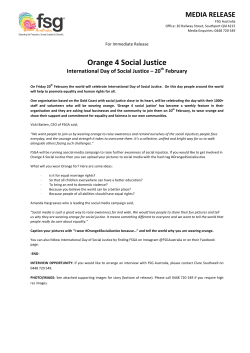 Orange 4 Social Justice