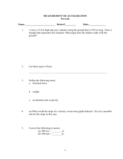 Measurement of Acceleration - STLCC.edu :: Users` Server