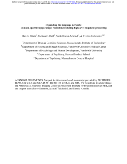Expanding the language network: Domain-specific
