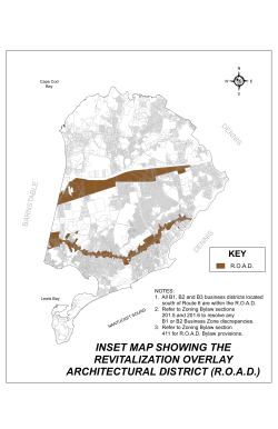 INSET MAP SHOWING THE REVITALIZATION OVERLAY