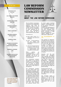 LRC Newsletter Issue No. 1